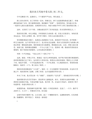 我在冰天雪地中看太阳_初二作文3253.pdf