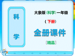 最新大象版一年级科学下册全册完整课件6570.pdf