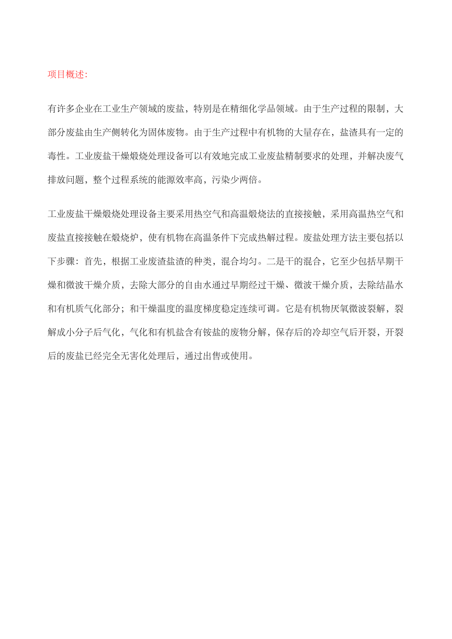 工业废盐干燥煅烧处理设备7509.pdf_第1页