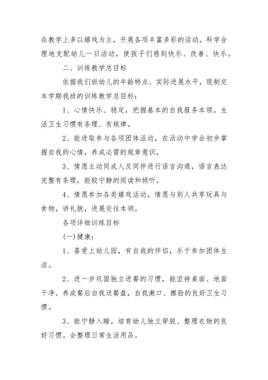 关于幼儿园大班教学工作方案汇总九篇.docx_第2页