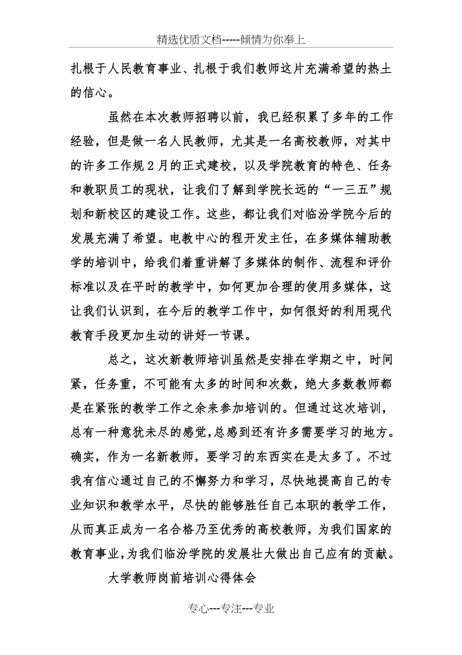 大学教师岗前培训心得体会.doc_第2页