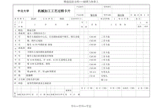 机械加工工艺过程卡片---输出轴.docx