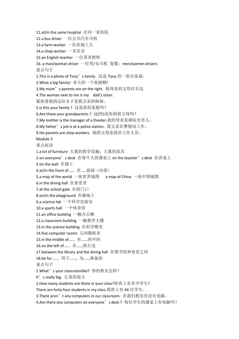 优秀资料（2021-2022年收藏）外研版七年级上册英语期末复习知识点整理.docx_第2页