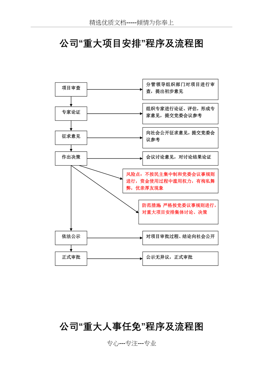 “三重一大”事项决策程序及流程(共4页).doc_第2页