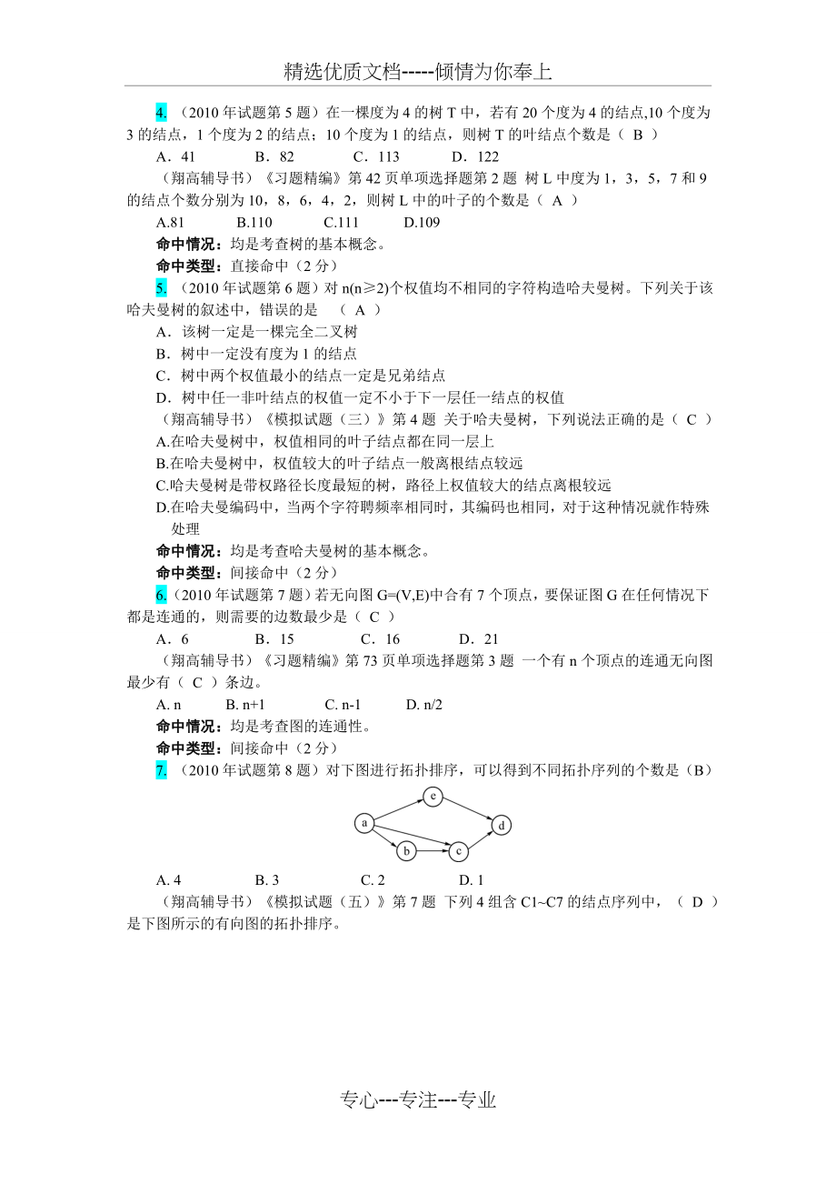 2010年408计算机学科专业基础综合考研真题及详解(共14页).doc_第2页