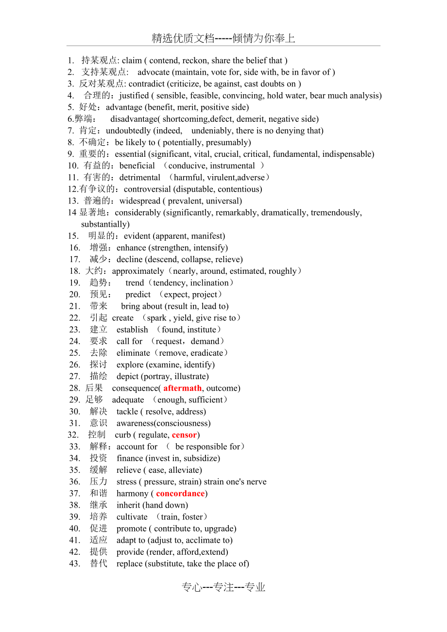 考研写作必备的100个意群词汇活用(共3页).doc_第1页