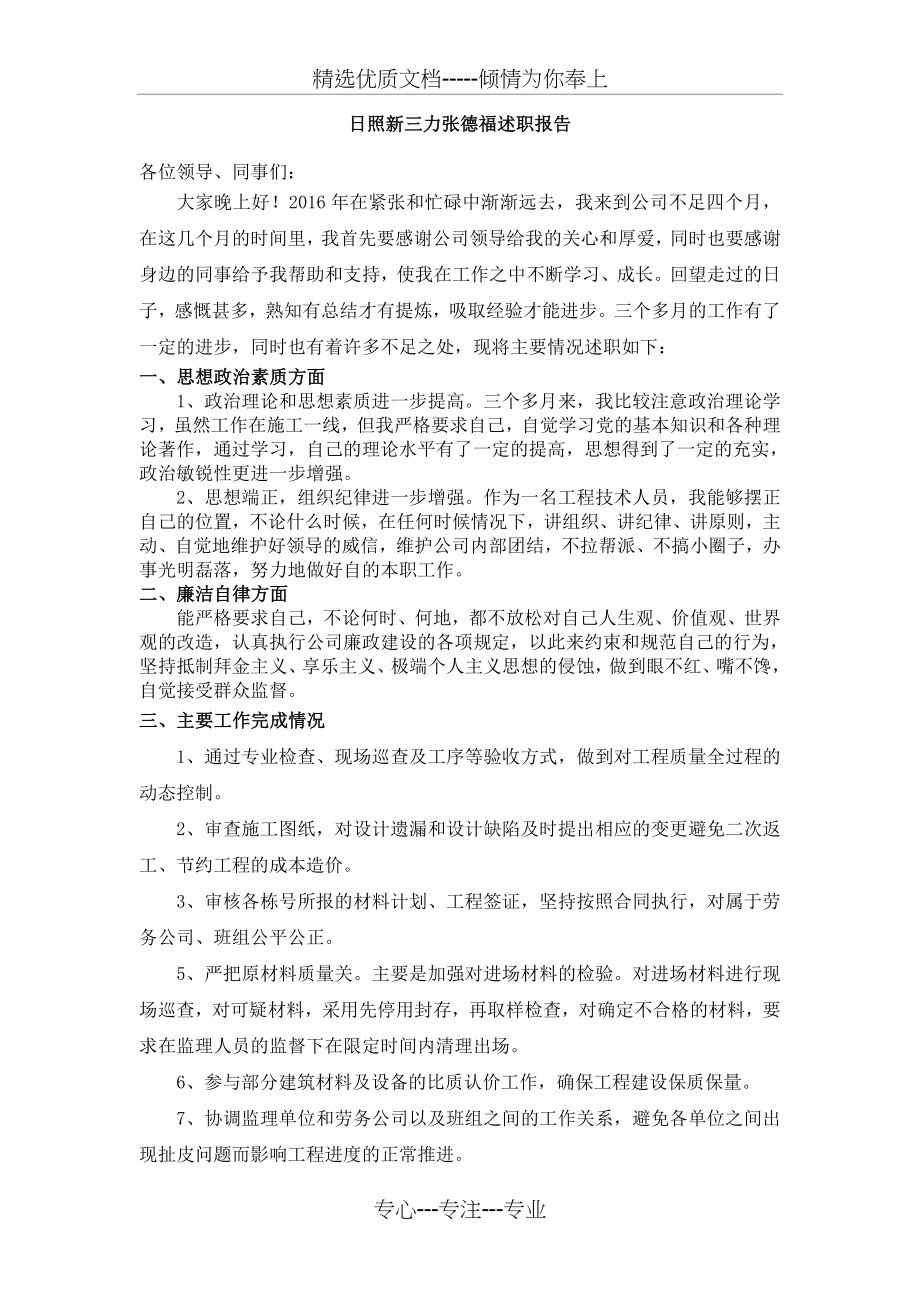 项目技术负责人个人述职报告(共3页).doc_第1页