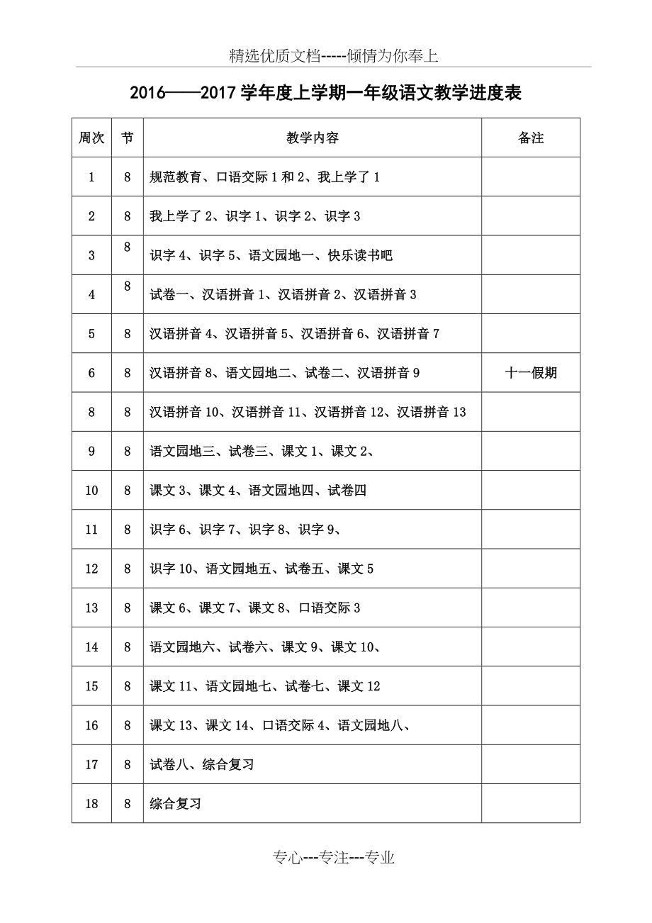 部编版2017一年级上册语文教案(共155页).doc_第1页