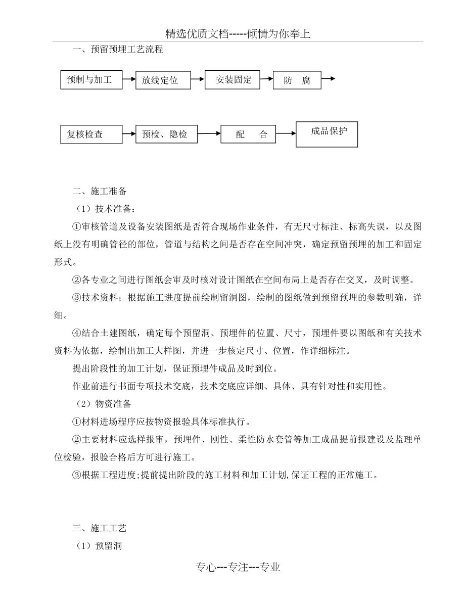 给排水预留预埋方案(共7页).doc_第1页