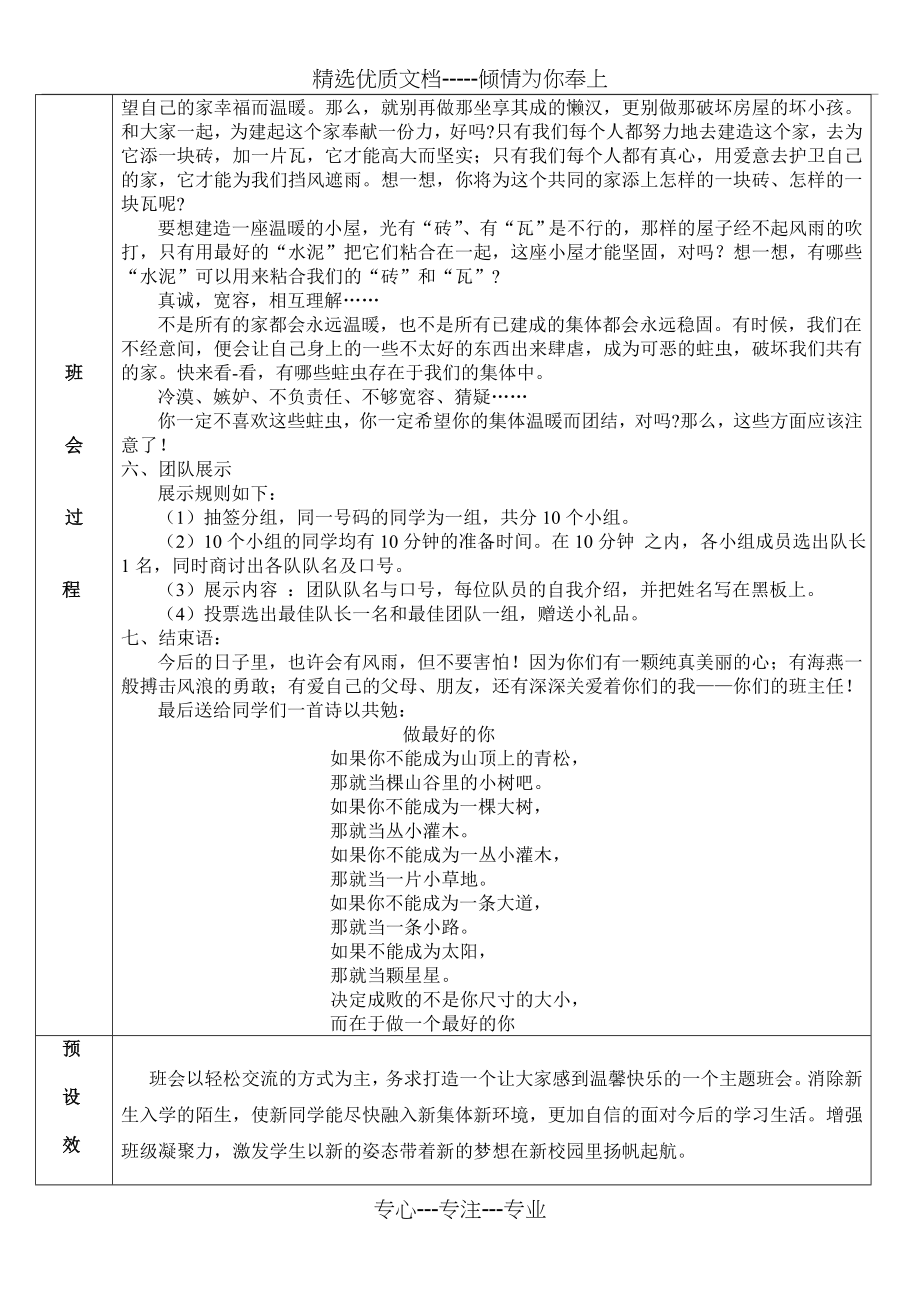 新生入学第一次主题班会设计方案.doc_第2页