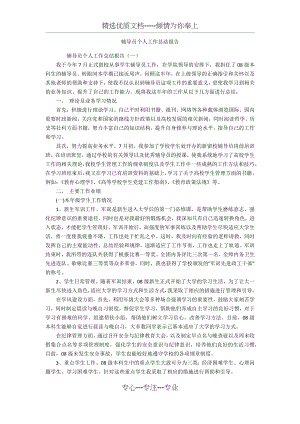 辅导员个人工作总结报告.docx