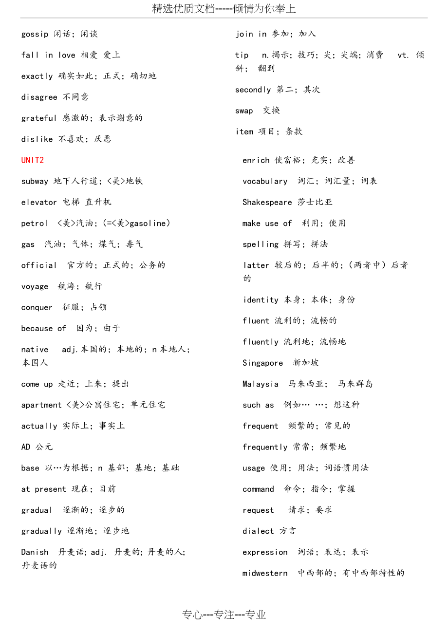 必背-人教版高中英语单词表(必修1至选修).docx_第2页