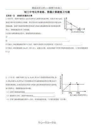 2013年初三化学中考图表计算题精选.docx