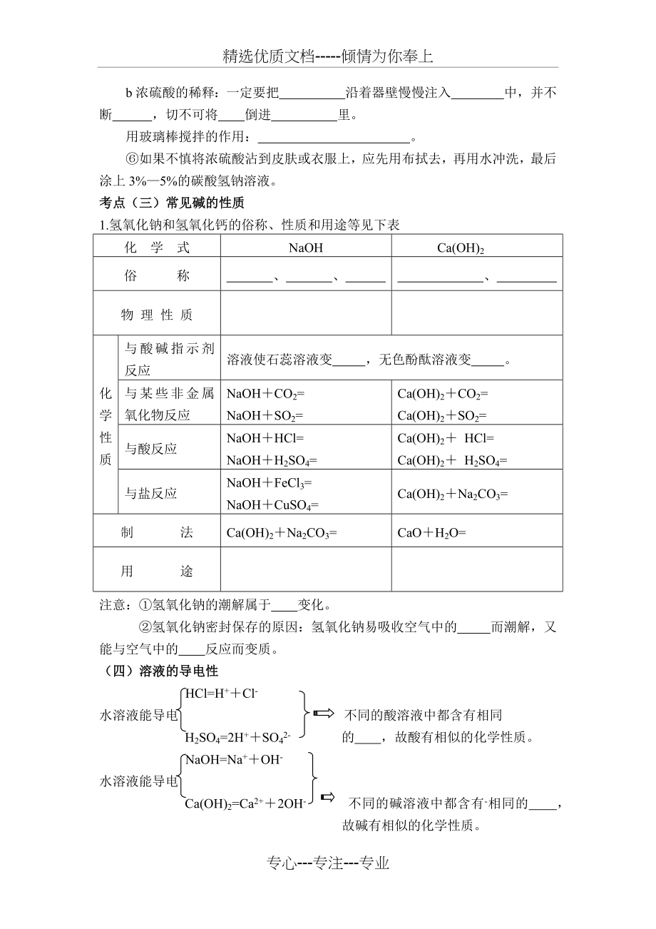 初三化学酸碱盐知识点+练习题.docx_第2页