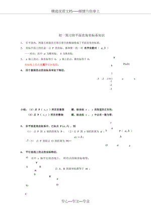 人教版七年级数学下册《第七章-平面直角坐标系》知识点归纳.docx